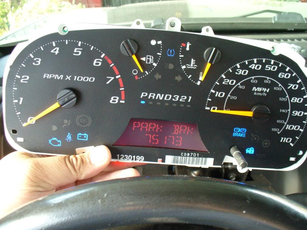 TEST Cluster Mileage Retention Theory (MMP) Chevy Colorado & GMC Canyon