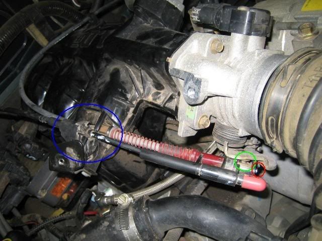 2001 Ford ranger throttle cable