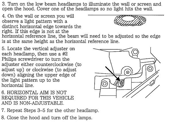 Chrysler 200 headlight adjustment #2