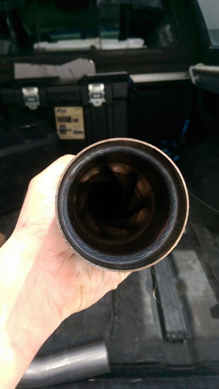 Nissan titan borla muffler swap #3