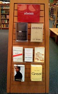 Atheism End Cap at Borders