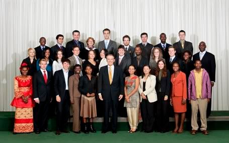 The youth delegates with Jan Eliasson