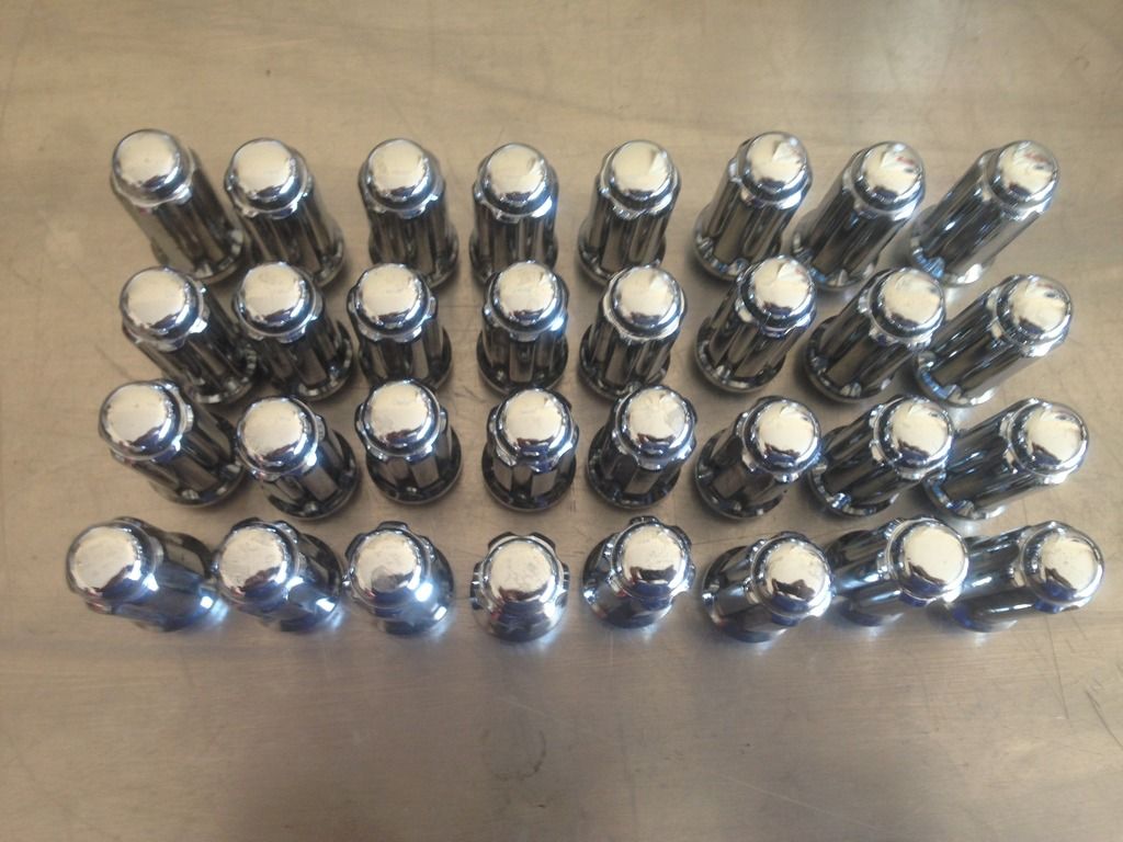 F350 F250 Excursion Spline Drive Chrome Lug Nuts Pirate 4x4