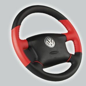 VWVortex.com - Isotta Steering Wheel Cover - Black Leather