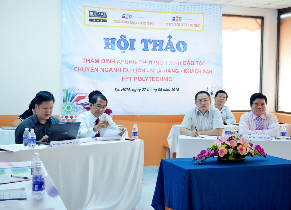 Cao đẳng thực hành FPT Mạng cá cược bóng đá
 tổ chức Hội thảo thẩm định khung chương trình đào tạo chuyên ngành Du lịch - Nhà hàng - Khách sạn.