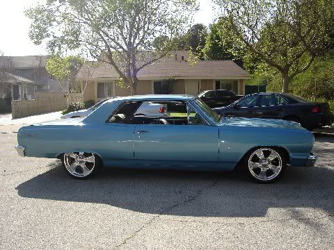 Here's my old chevelle 18's20's Bagged
