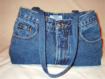 blue jeans purse