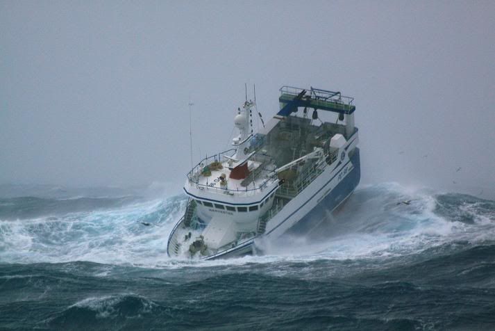 Fishing Boat in Storm