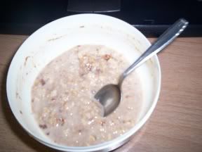 Oatmeal with Cinnamon, Splenda, and Soy