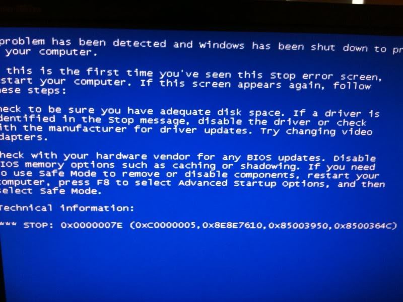 BSOD cant boot computer at all. Tech Support Forum