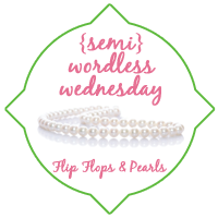 Semi Wordless Wednesday Hosted by Flip Flops and Pearls