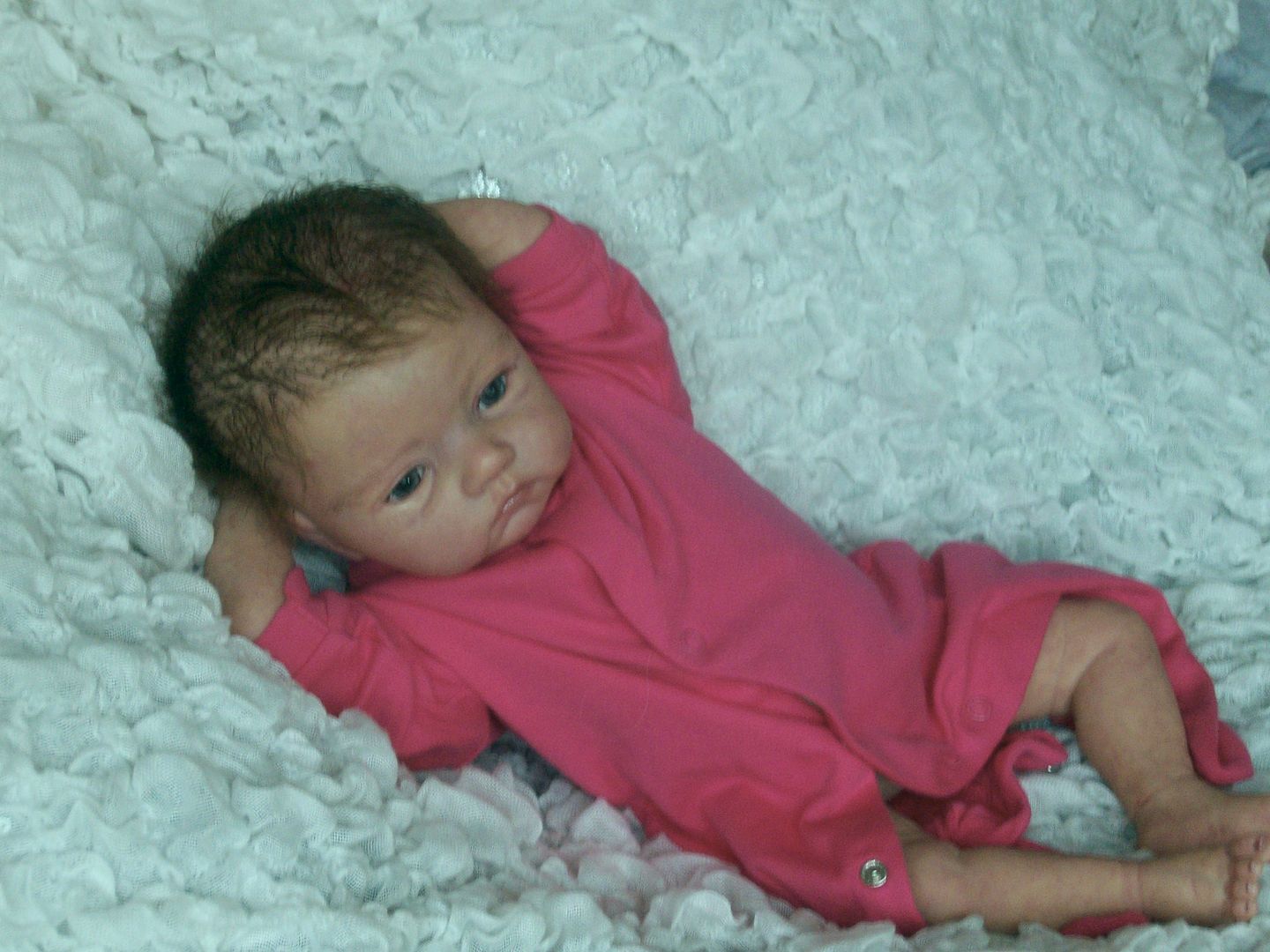 Reborn DollDolly Dimples NurseryHuggy BearSerene and beautiful baby