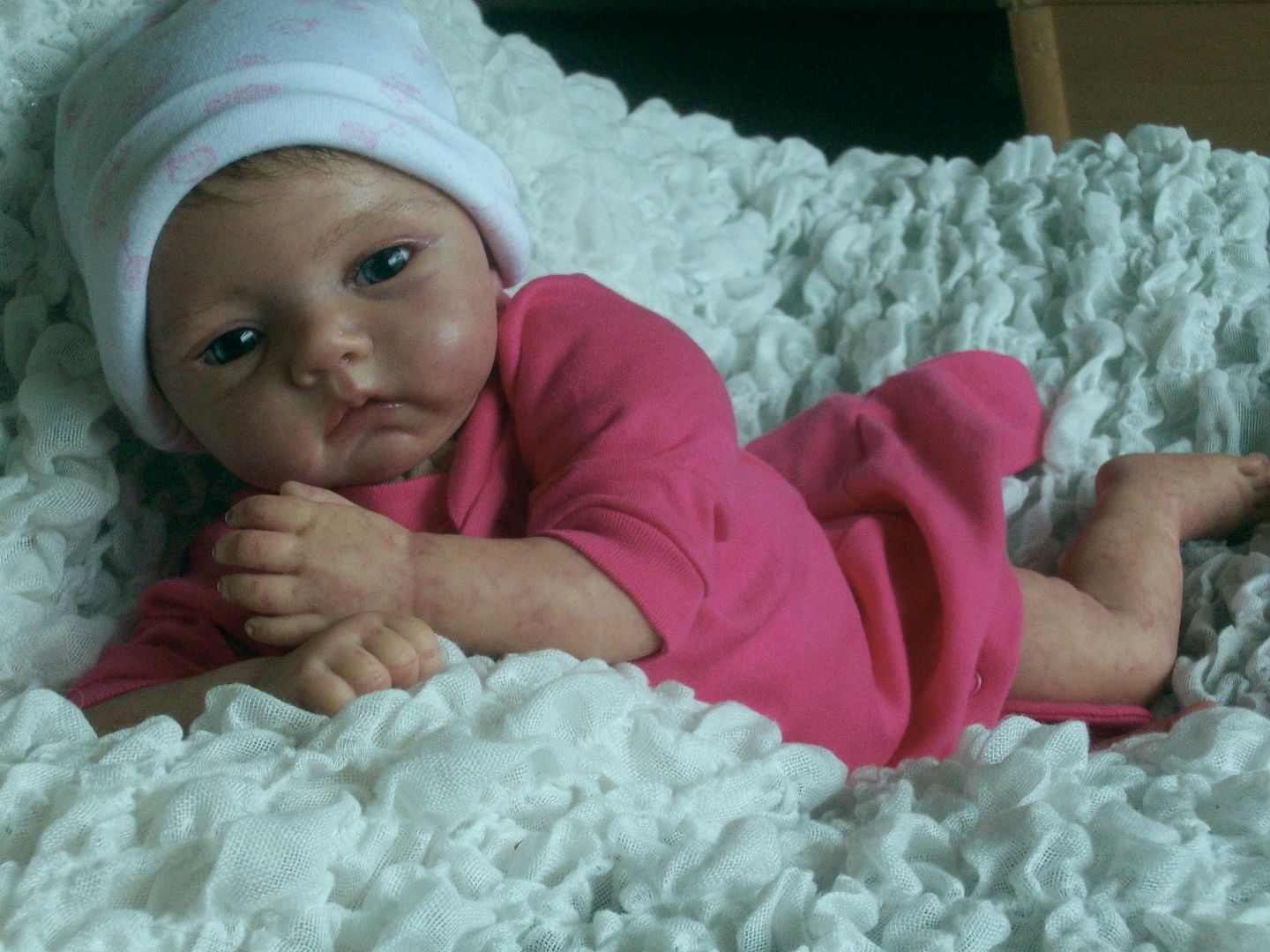 Reborn DollDolly Dimples NurseryHuggy BearSerene and beautiful baby