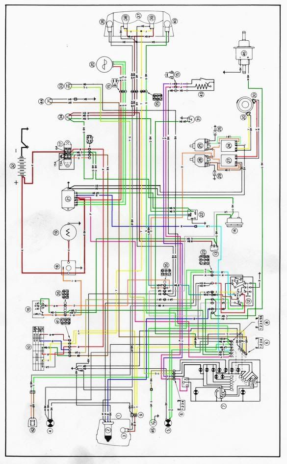 ducatipaso.org • View topic - Paso 750 Wiring Diagram - in COLOR!