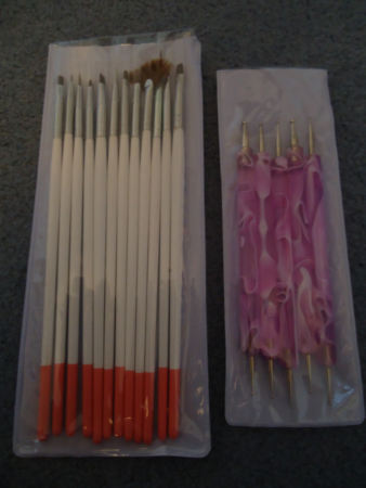 I bought some nail art brushes and dotting tools on Amazon the other day