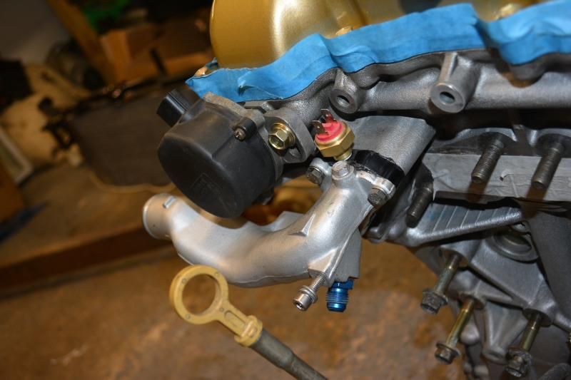 GkTech SR20 Coolant Neck Spacer / Coolant Temperature Sensor Solution