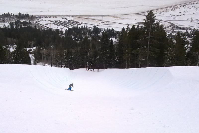 taken 12/19/09 - the earliest opening of the halfpipe ever at JHMR