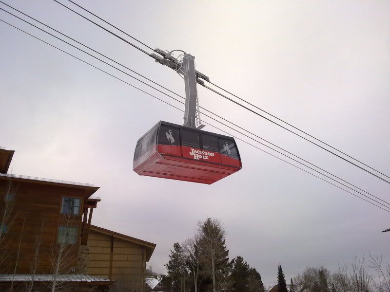 taken 12/19/09 - looking up at the tram from the base area