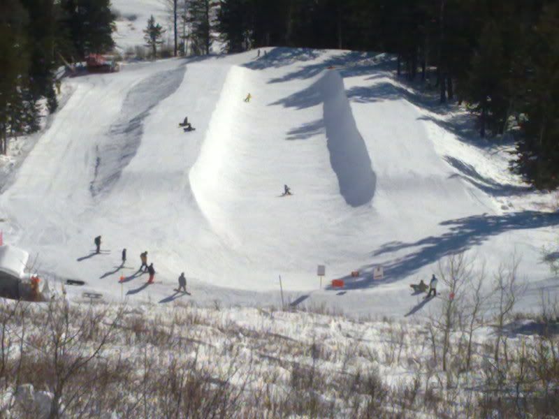 Our superpipe is on Apres Vous, just left of Lower Werner trail