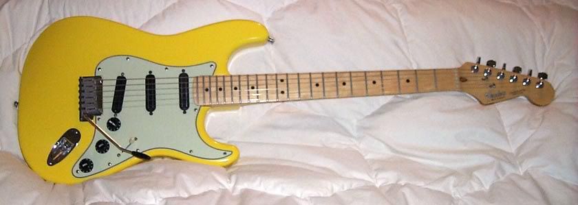 Graffiti Yellow Stratocaster