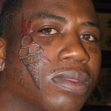 gucci mane new tattoo. Gucci Mane#39;s New Face Tattoo