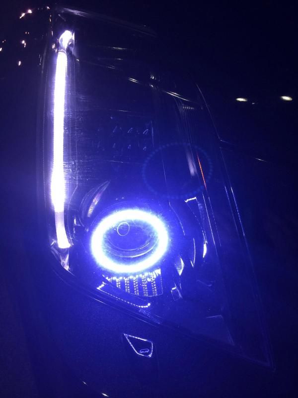 Black Diamond blackout Headlight mod with halos and brighter LED tube