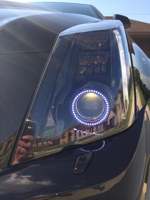 Black Diamond blackout Headlight mod with halos and brighter LED tube