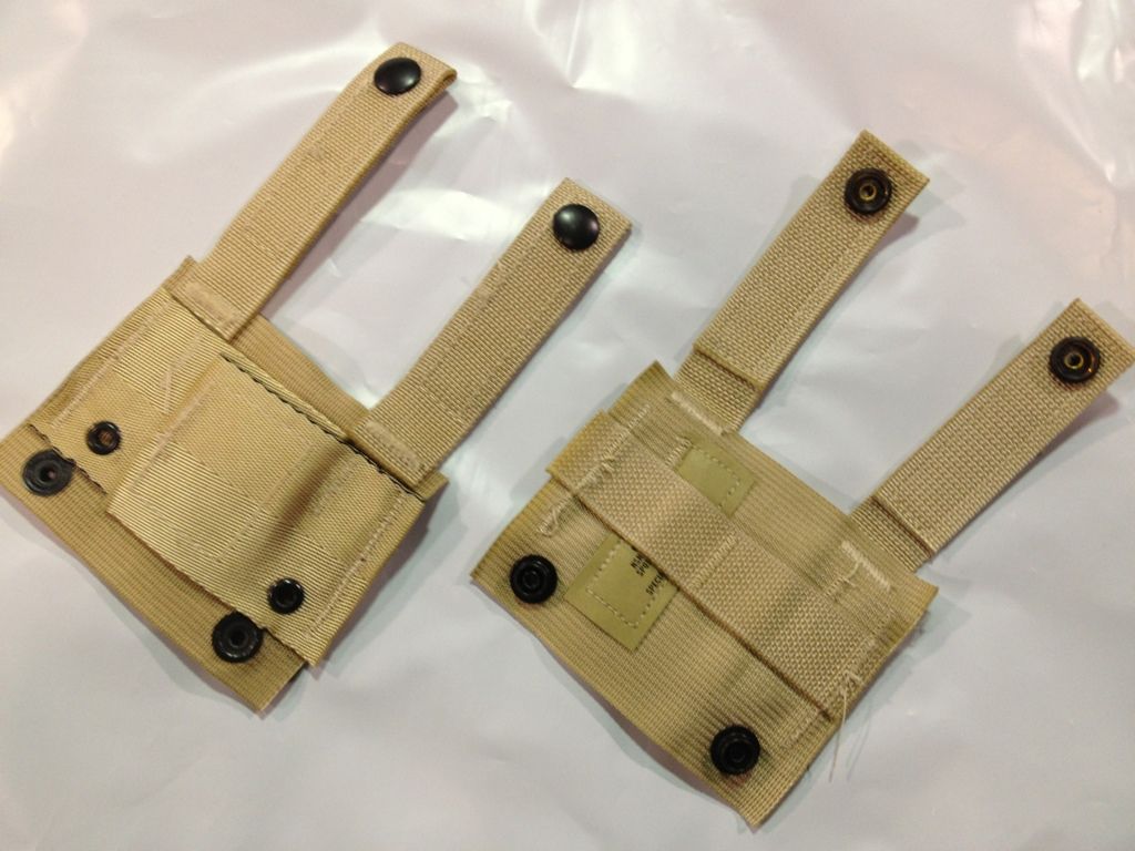 TAN KA-BAR ADAPTER MOLLE PALS ALICE CLIP KABAR KNIFE US MILITARY LOT OF 2