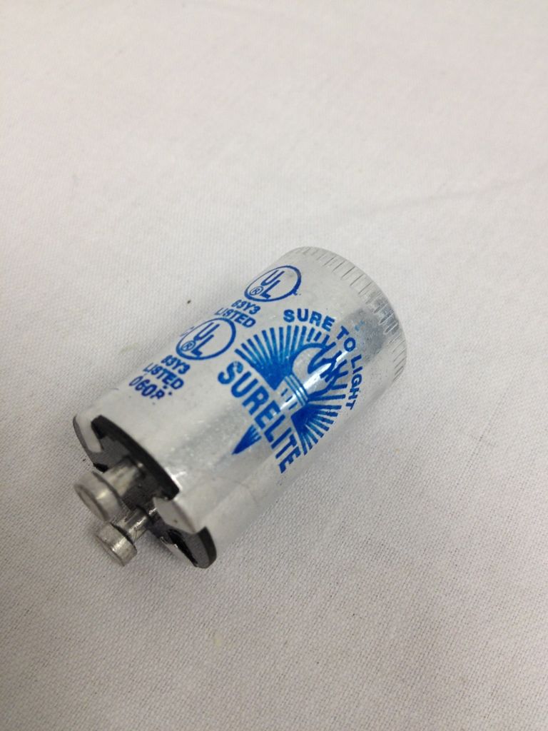 SURELITE FLUORESCENT LAMP STARTER FS2 15W20W CONDENSER TYPE LIGHT LOT