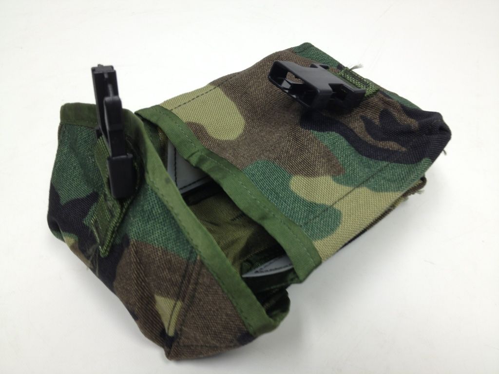MOLLE UTILITY POUCH WOODLAND CAMO 100 ROUND SAW POUCH FIRST AID USGI