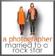 a photographer [married to a rock star]