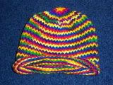 Baby rainbow roll hat  6-12 months
