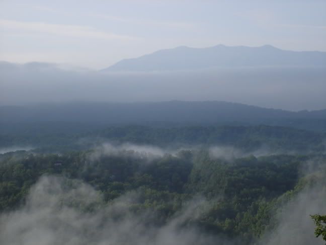 mountain view from cabin