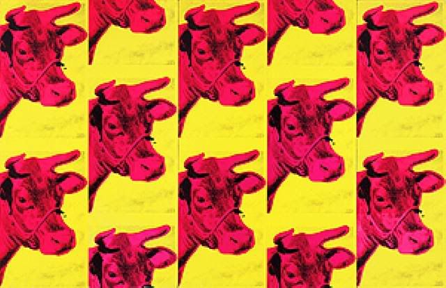 andy warhol wallpaper. Andy Warhol's cow wallpaper Desktop Background