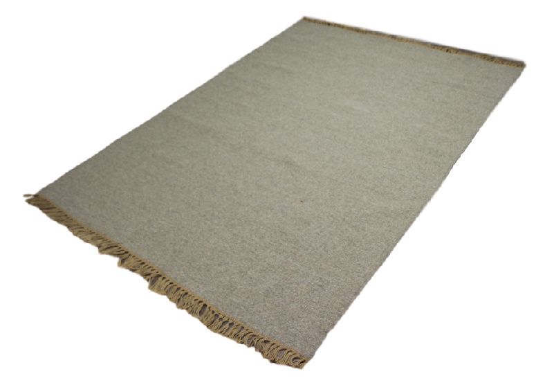dywan wełniany kilim dwustronny brązowy jasny 140x200cm tanio