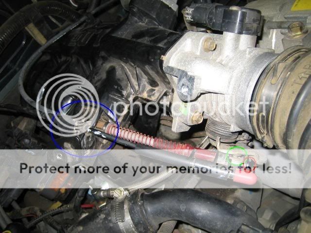 2001 Ford ranger throttle cable
