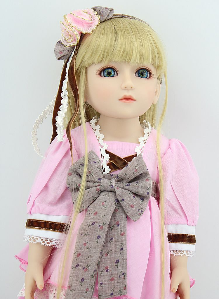 Bjd Ball Jointed Doll High Vinyl Girl Toy 18in 45cm Pink Npk Ebay