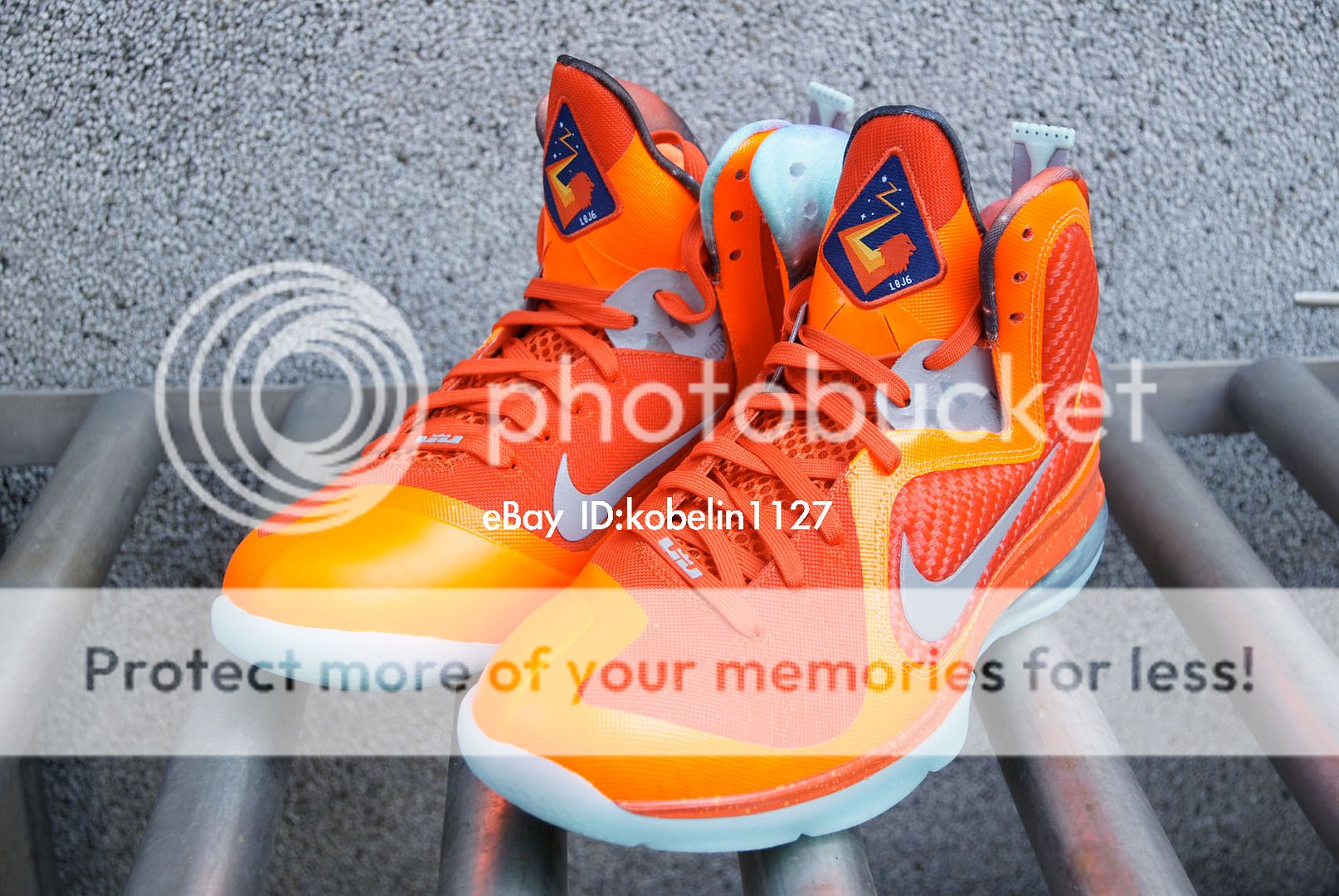 QS Mens Nike Zoom Lebron 9 AS All Star Big Bang Glow Galaxy James 