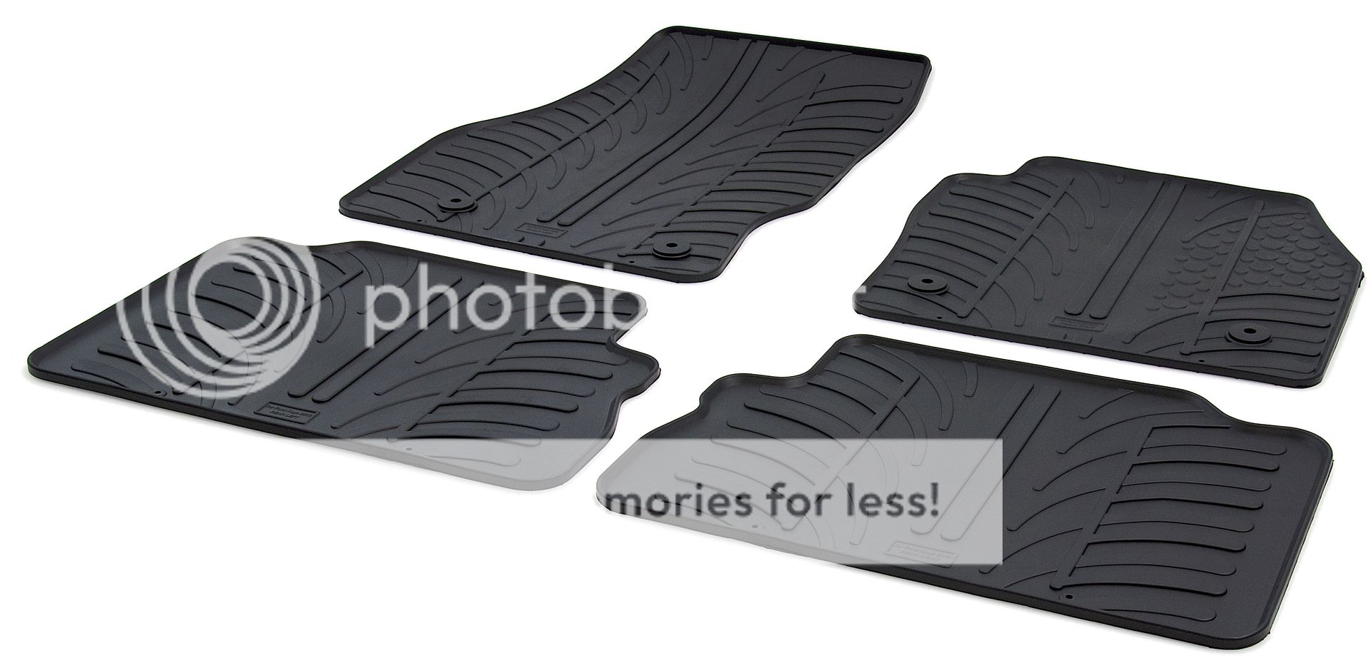 High Quality Black Rubber Tailored Car Mats Ford Kuga Mk2 13 On