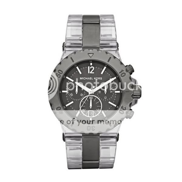 Michael Kors MK5500 Bel Aire Gunmetal Chronograph Ladies Watch New 