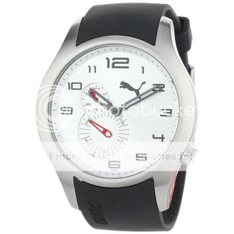 Puma PU102351001 Boost Silver Black White Dial Mens Watch New  