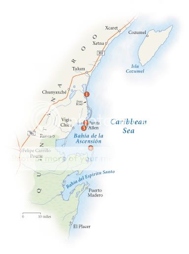 Ascension Bay Mexico Map Map Chartbeat