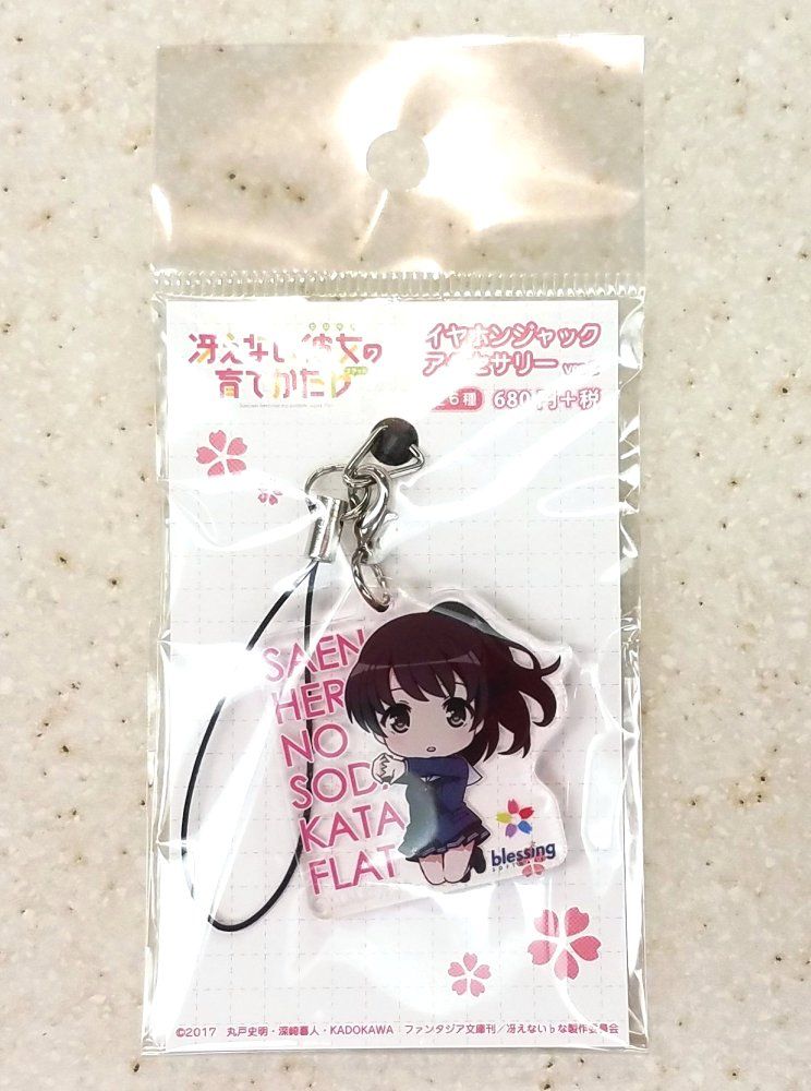 Saenai Heroine no Sodate-kata Kato Megumi Key Chain Key Ring Pendant New 01