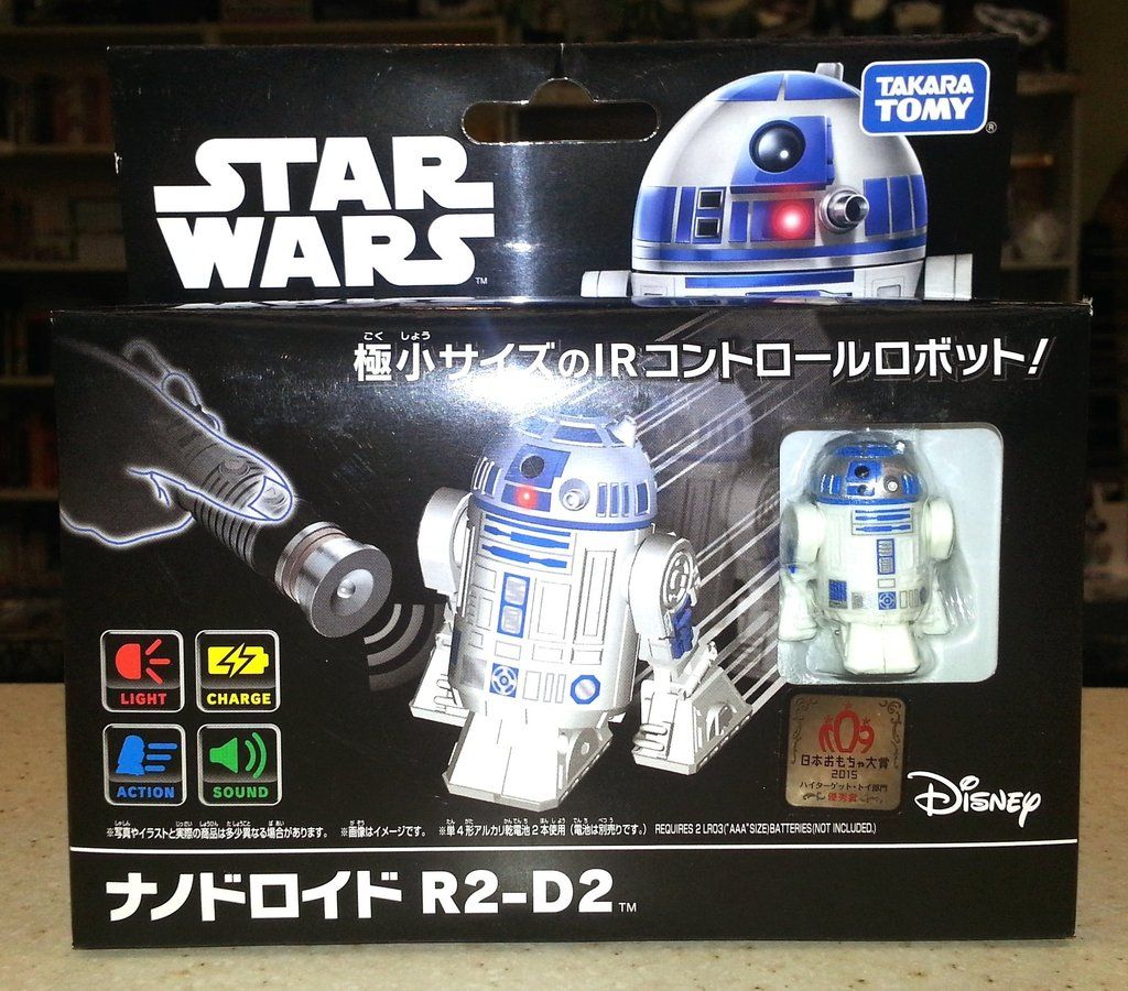 Star Wars Nano Droid R2 D2 W Lightsaber Shaped Control Unit Disney Licensed New Ebay