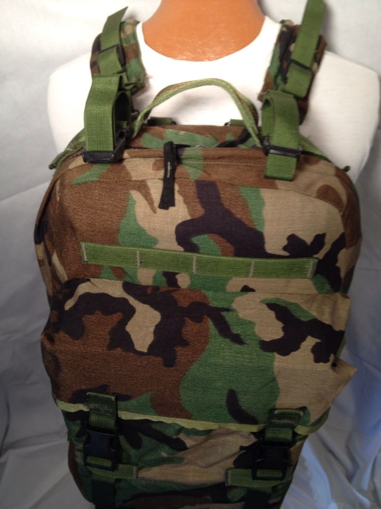 Patrol Pack MOLLE II SDS US Army USMC Woodland Camo 3 Day Bugout Bag ...