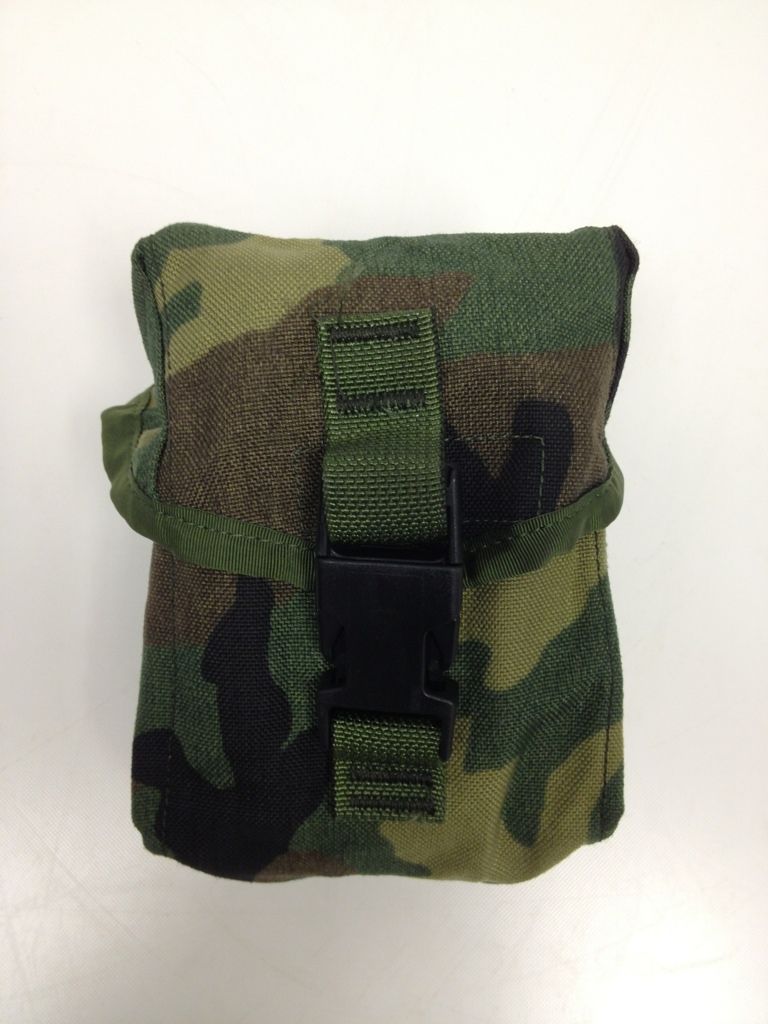 MOLLE UTILITY POUCH WOODLAND CAMO 100 ROUND SAW POUCH FIRST AID USGI ...