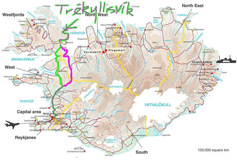 Vegakort | Trékyllisvík