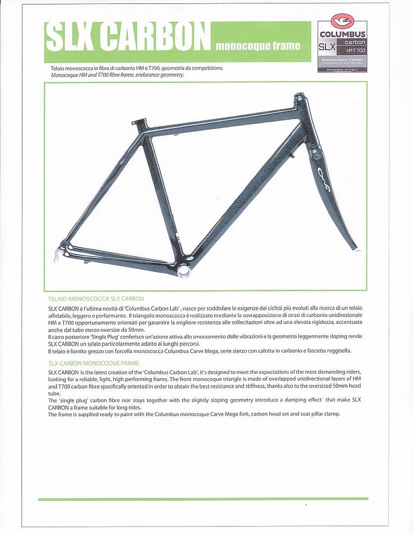 columbus carbon frame