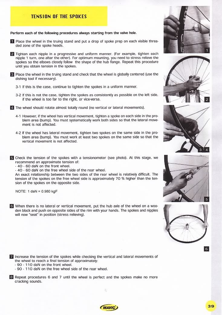 Spoke tension Bike Forums