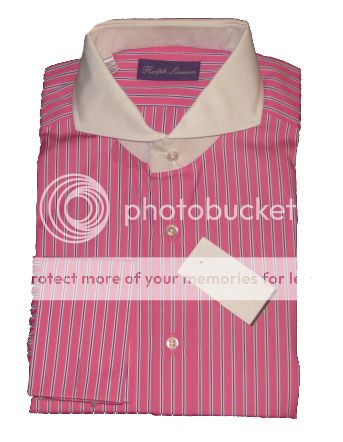 450 NWT RALPH LAUREN PURPLE LABEL MENS PINK KEATON COLLAR DRESS SHIRT 